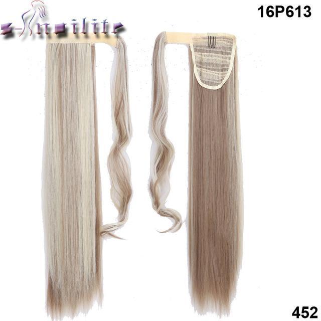 S-noilite™ Straight/Wavy 23" Ponytail Extension - Indigo-Temple