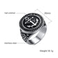 Eden - Vintage Anchor Ring - Indigo-Temple