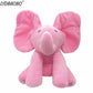 Peek-a-boo Interactive Elephant Plush Dolls - Indigo-Temple