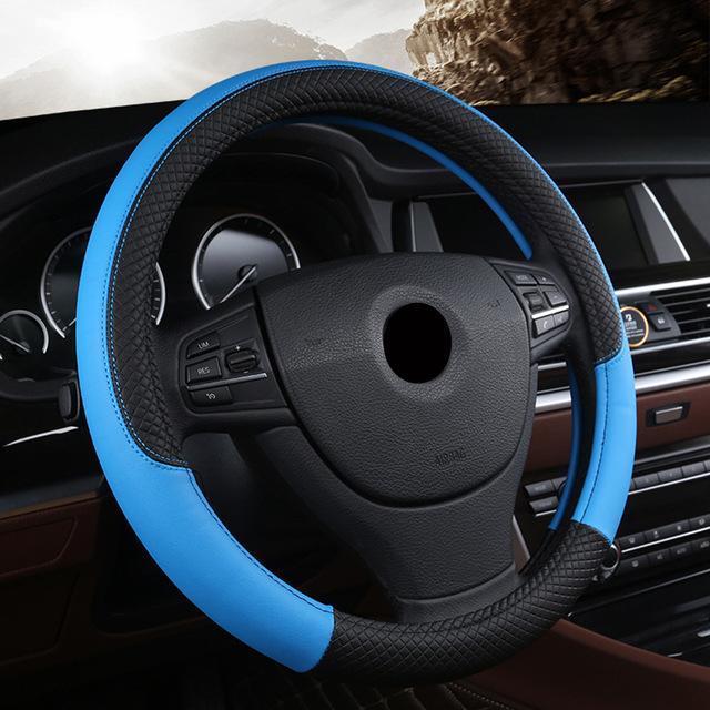 Universal Car Steering Wheel Cover - Indigo-Temple