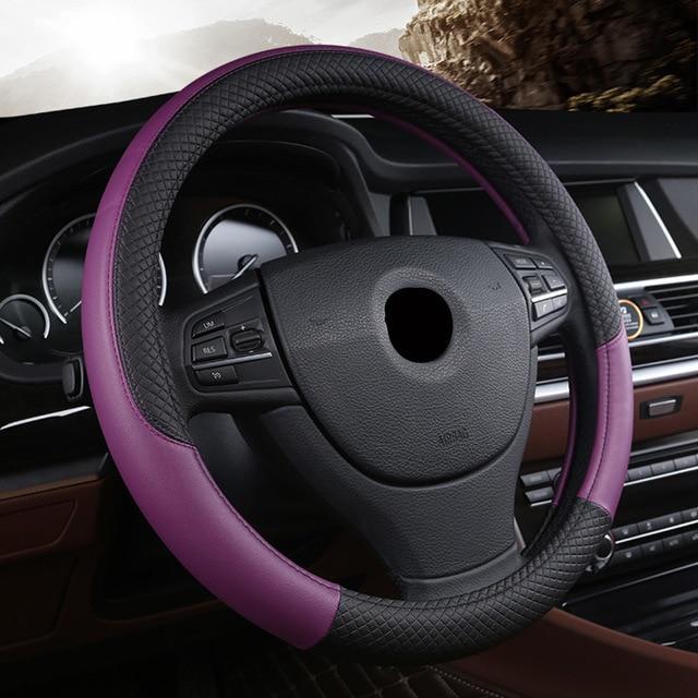 Universal Car Steering Wheel Cover - Indigo-Temple