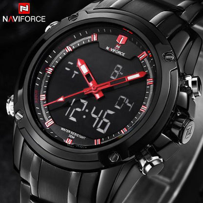 G771 Full Steel Military Wrist Watch (8 colors) - Indigo-Temple