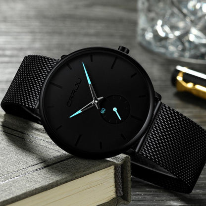 CRRJU™ Unisex Casual Ultra-Slim Watch - Indigo-Temple