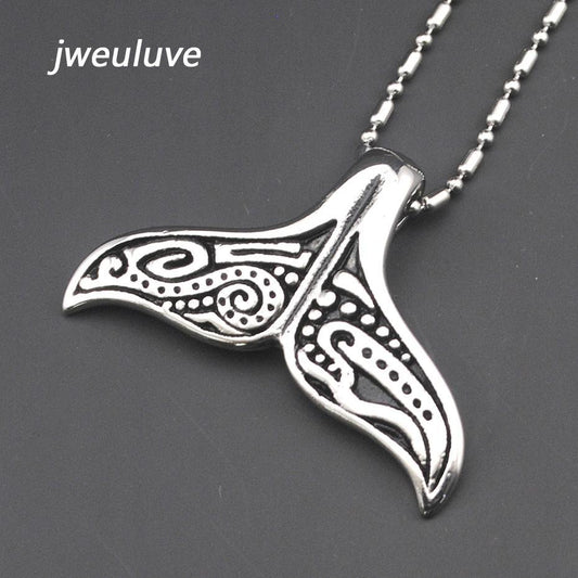Dolphins Pendant Necklace - Indigo-Temple