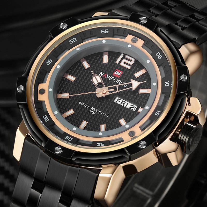 Stainless Steel Military Wrist watch (4 colors) - Indigo-Temple