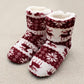 Unisex Cozy Cotton Slipper Boots - Indigo-Temple