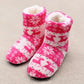 Unisex Cozy Cotton Slipper Boots - Indigo-Temple