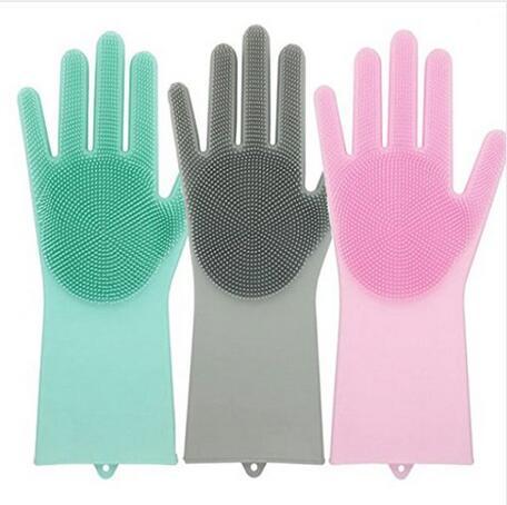 Magic Silicone Dish Washing Gloves - Indigo-Temple