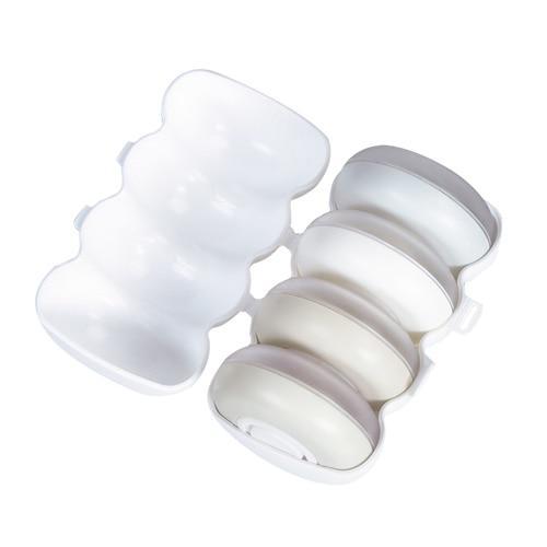 EZ-Travel™ Compact Toiletry 4-pc Bottle Set - Indigo-Temple