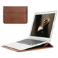 Leather Laptop Case with Stand Function - Indigo-Temple