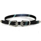 Western Cowgirl Women's Leather Belt - Indigo-Temple