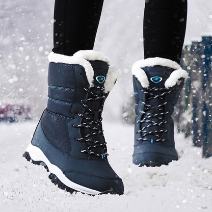 Flight™ Waterproof Thick Furr Winter Boots - Indigo-Temple
