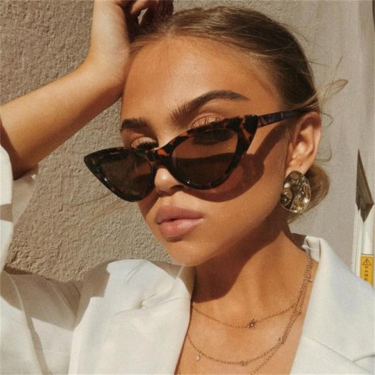 Women's Sexy Cat-Eye Vintage Sunglasses - Indigo-Temple