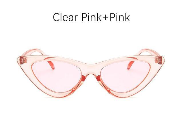 Women's Sexy Cat-Eye Vintage Sunglasses - Indigo-Temple