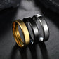 Smooth One-Piece Titanium Steel Unisex Ring - Indigo-Temple