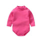100% cotton Baby Bodysuit With long Sleevs And Turtle Neck - Indigo-Temple