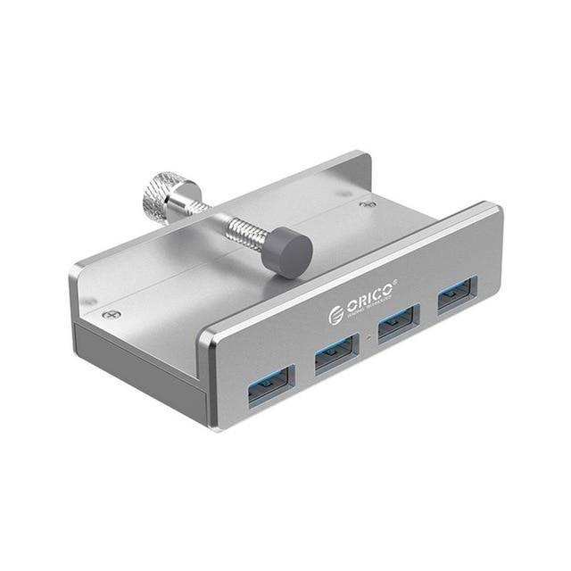 ORICO® Portable Clip-On 4-Port USB Hub - Indigo-Temple