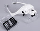 C-Sharp™ Adjustable 5 Lens Magnifier Glass HeadBand With LED Light