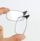 Flex-Grip Folding Glasses with Keychain Case - Indigo-Temple