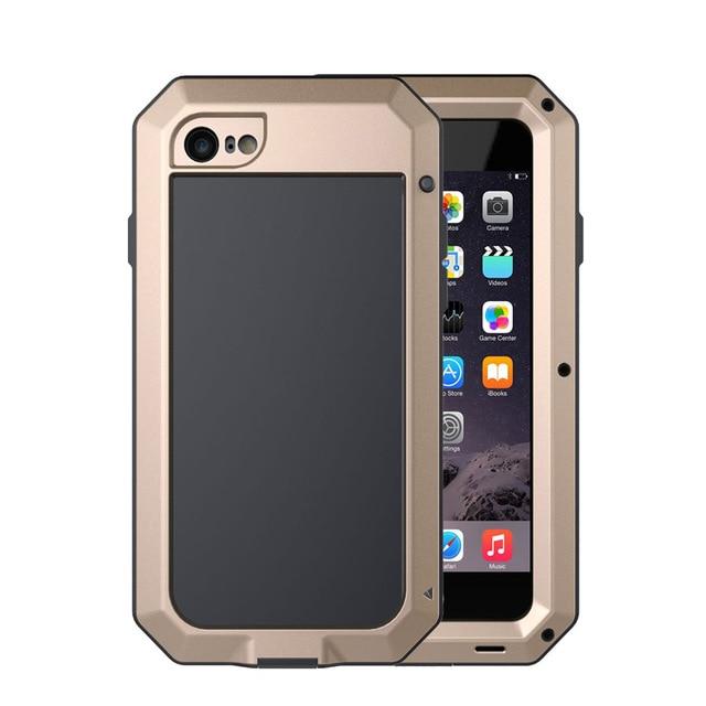 Shockproof Waterproof Aluminum Case + Gorilla Glass - Indigo-Temple