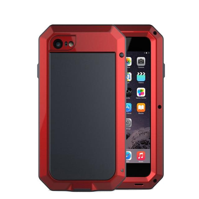 Shockproof Waterproof Aluminum Case + Gorilla Glass - Indigo-Temple