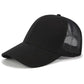Glitter and Plain Women's Mesh Ponytail Cap - Indigo-Temple