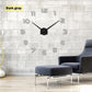 Decorative Modern 3D Wall Clock - Indigo-Temple