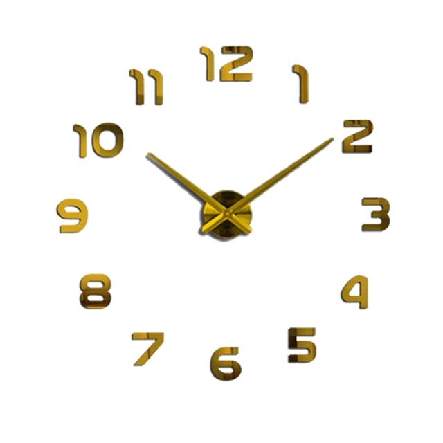Decorative Modern 3D Wall Clock - Indigo-Temple