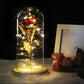 Beauty and the Beast LED Enchanted Rose in Glass Dome - Indigo-Temple