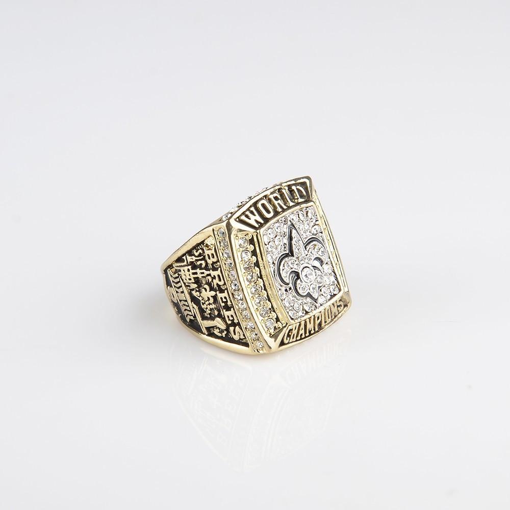 2009 NEW ORLEANS SAINTS XLIV SUPER BOWL FOOTBALL CHAMPIONSHIP RING - Indigo-Temple