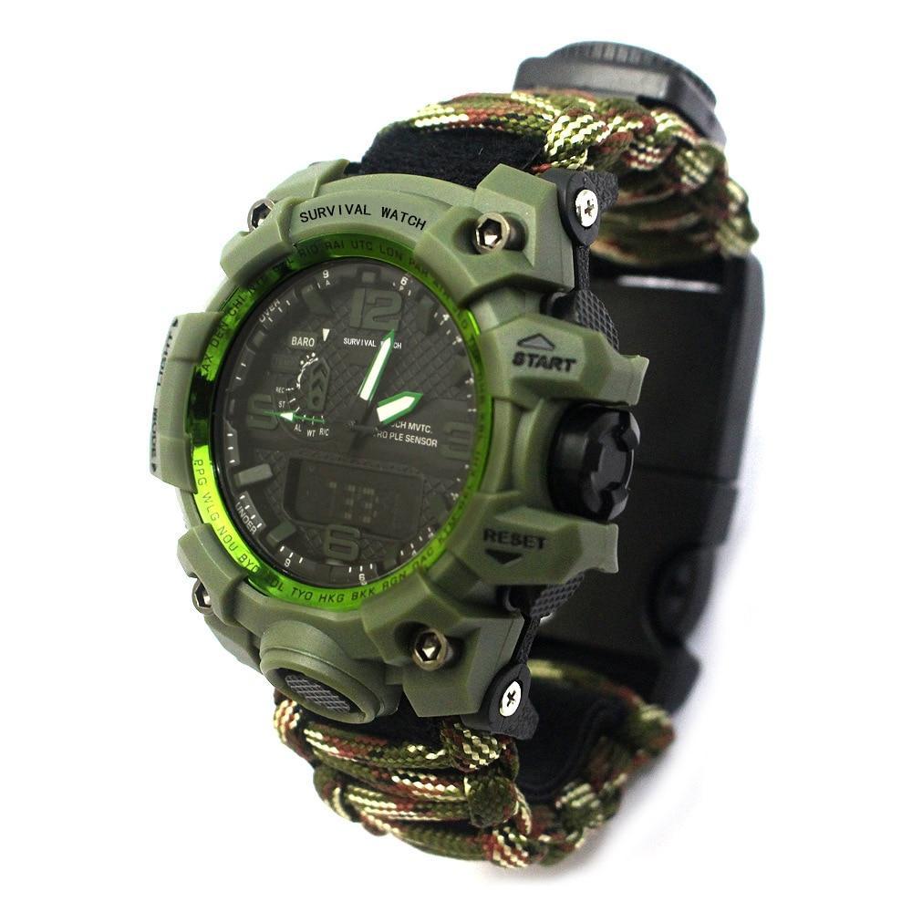 Ultimate Outdoor Survival Essentials Watch - Indigo-Temple