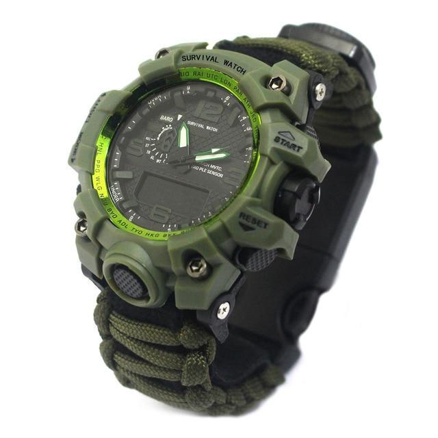 Ultimate Outdoor Survival Essentials Watch - Indigo-Temple