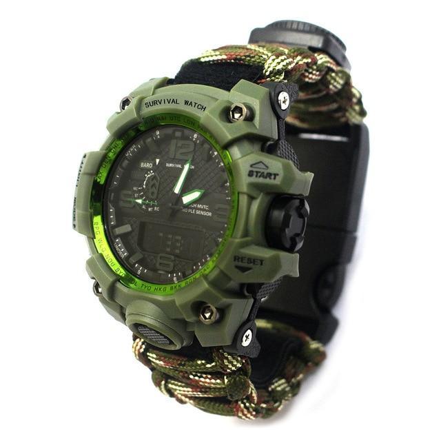 Ultimate Outdoor Survival Essentials Watch - Indigo-Temple