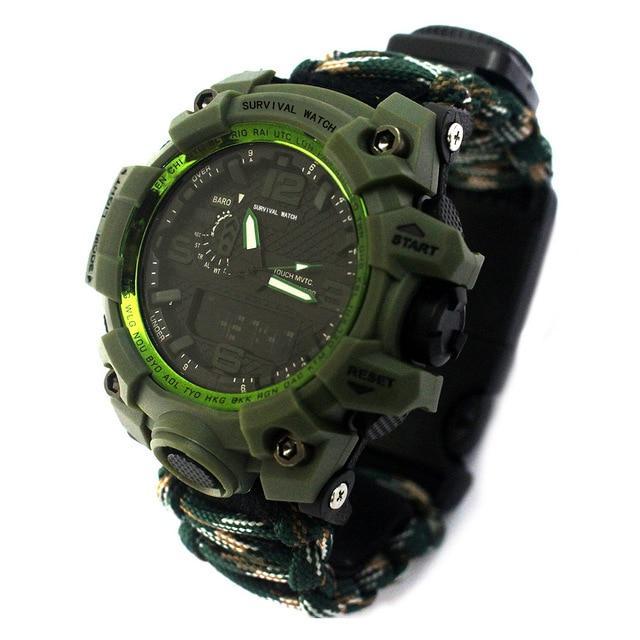 Ultimate Outdoor Survival Essentials Watch - Indigo-Temple