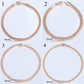 TrendsMax™ Rose Gold Unisex Chain-Link Bracelets - Indigo-Temple