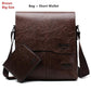 JEEP BULUO™ Leather Messenger Bag - Indigo-Temple