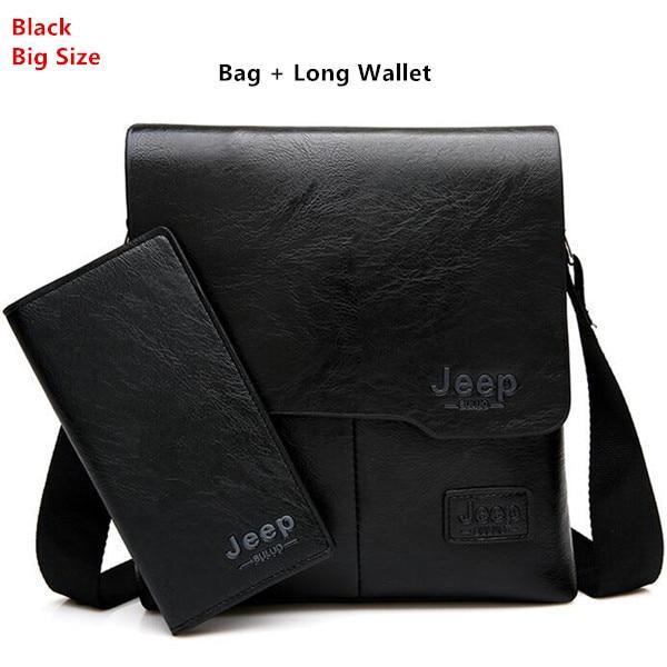 JEEP BULUO™ Leather Messenger Bag - Indigo-Temple