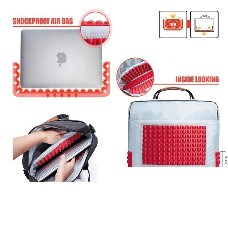 KALIDI™ Shockproof Foam and Canvas Laptop Bag - Indigo-Temple