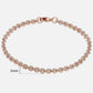 TrendsMax™ Rose Gold Unisex Chain-Link Bracelets - Indigo-Temple