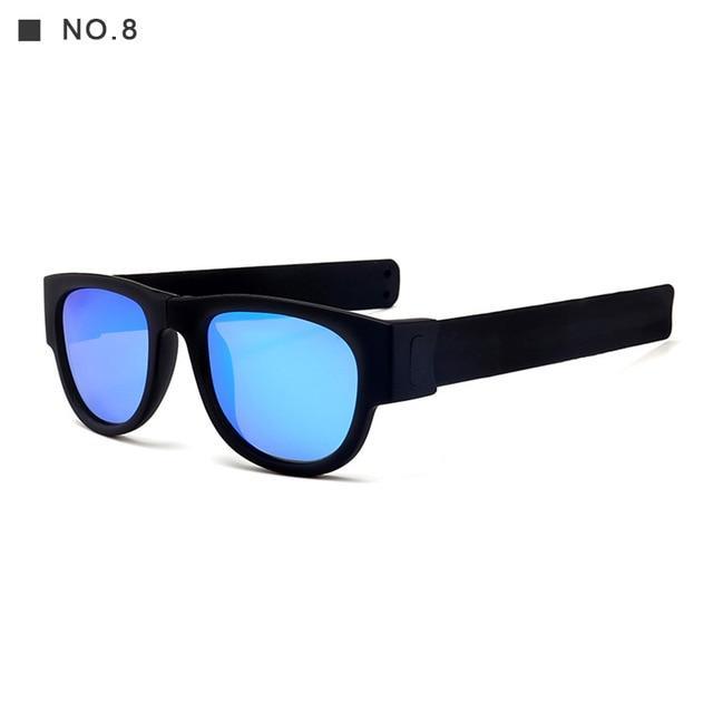 BendiShades™ Snap-Flex Polarized Unisex Sunglasses - Indigo-Temple