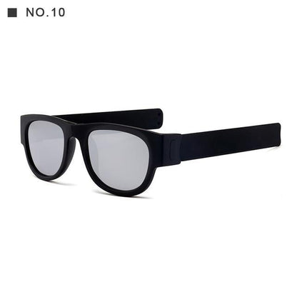 BendiShades™ Snap-Flex Polarized Unisex Sunglasses - Indigo-Temple