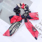 AWAYTR™ Stylish Elastic Hair-Bow Scrunchy - Indigo-Temple
