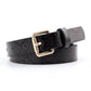 Snake-Skin Pattern Women's Leather Belt - Indigo-Temple