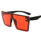 Large-Frame Women's Fashion Anti-UV Sunglasses - Indigo-Temple