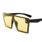 Large-Frame Women's Fashion Anti-UV Sunglasses - Indigo-Temple