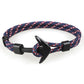 HOMOD™ Nautical Hook Unisex Rope Bracelet - Indigo-Temple