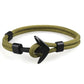 HOMOD™ Nautical Hook Unisex Rope Bracelet - Indigo-Temple