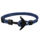 HOMOD™ Nautical Hook Unisex Rope Bracelet - Indigo-Temple