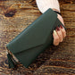 GEONYIEEK™ Women's Long Leather Wallet - Indigo-Temple