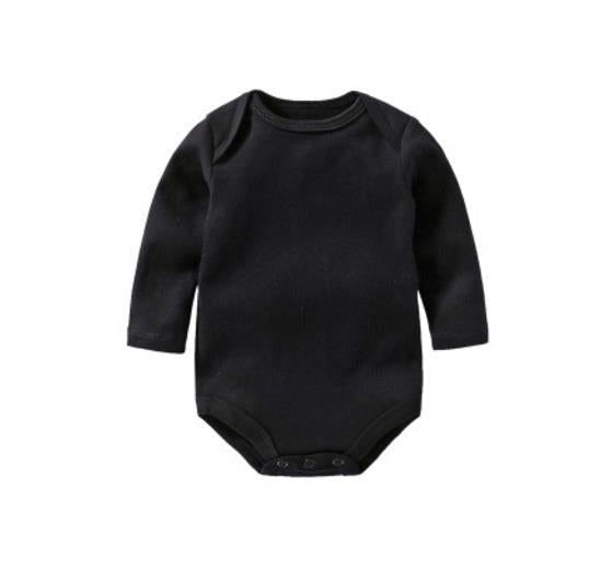 100% cotton Baby Bodysuit With long Sleevs And Turtle Neck - Indigo-Temple